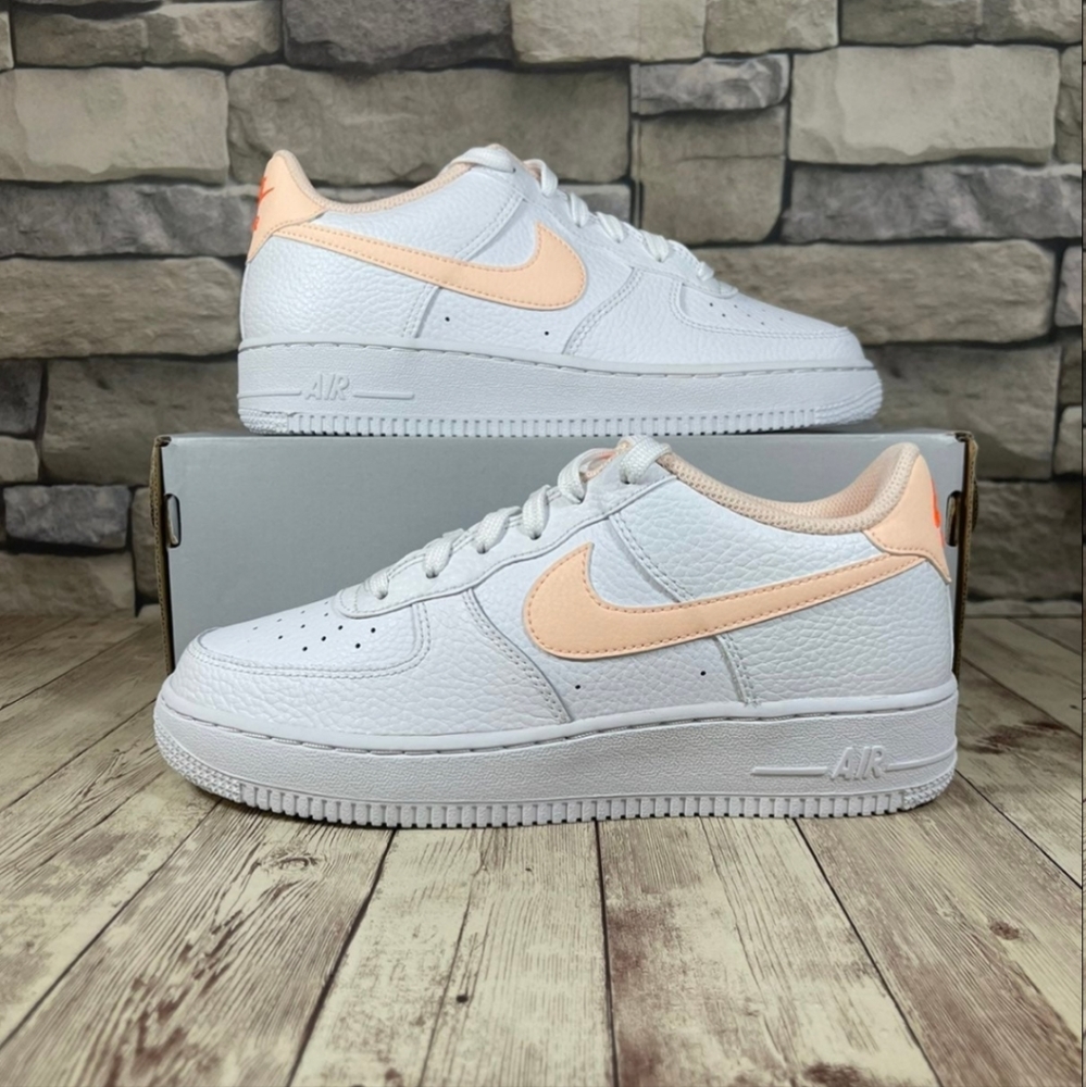 Nike Air Force 1 White Hyper Crimson